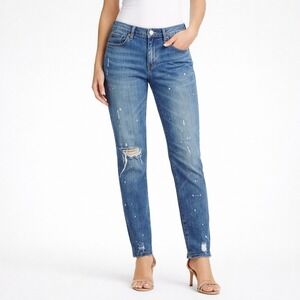 Gap Best Girlfriend Sexy Paint‎ Splatter Distressed Jeans Women's size 26